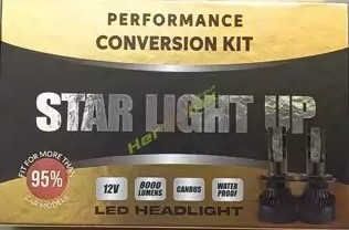 هدلایت - استارلایت 3 خار H4 12V 64W بسته بندی مشکی - طلایی