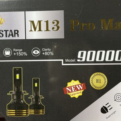 هدلایت - لایت استار M13 Pro max H11 60W بسته بندی مشکی
