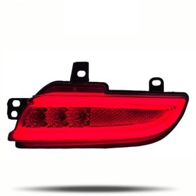 مه شکن پژو 207 - سه بعدی 3D تمام قرمز انجیکو