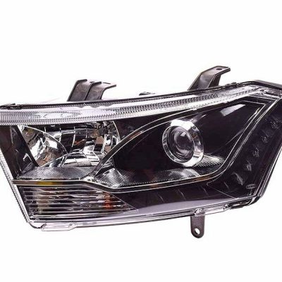 دنا- چراغ جلو کامل با لامپ و موتور و LED چپ مدرن-4 عددی