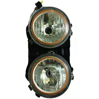 نیسان - چراغ جلو دو سوراخ دیزل نور پایین نئون دار  انبه ای