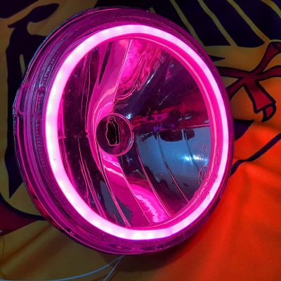 نیسان - چراغ جلو دو سوراخ دیزل نور پایین نئون دار  بنفش