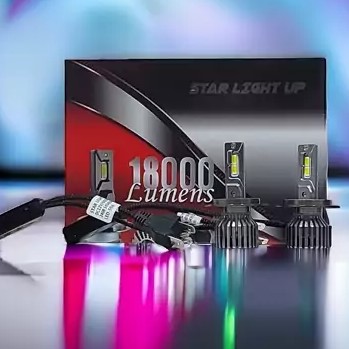 هدلایت - استارلایت 3 خار H4 12V 110W بسته بندی مشکی - قرمز