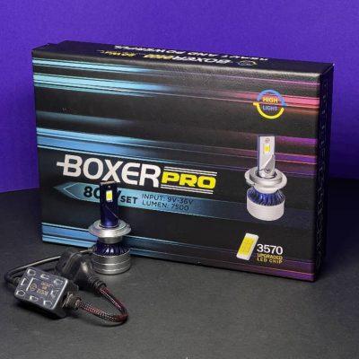 هدلایت _ هایلایت  بدون سیم H1  80W   BOXER    بسته بندی مشکی